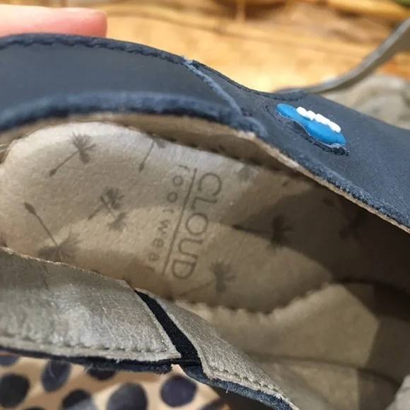 CLOUD walking sandals. Lace up blue white size 41 - Picture 2 of 12